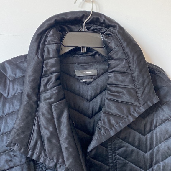 ISABEL MARANT Quilted Silk Bomber Jacket - Size 38 - Picture 3 of 8